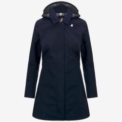 Mathy Bonded Jersey - Trench mi-saison femme - Vestes - Bleu Marine Foncé - Femmes - Taille S - K-Way - Beloutfit