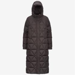 Ruenne Thermo Microfiber - Doudoune longue pour femmes - Vestes - Noir olive - Femmes - Taille L - K-Way - Beloutfit