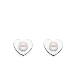 PROMO Boucles d'Oreilles Coeur & Perle, Argent 925 - Emanessence OCARAT.COM BIJOUTERIE N°1
