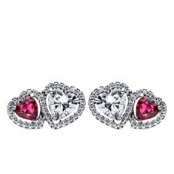 PROMO Boucles d'Oreilles Cœurs en Argent 925 - Pandora OCARAT.COM BIJOUTERIE N°1