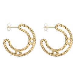PROMO Boucles d'Oreilles Créoles Écailles Dorées - Les Georgettes OCARAT.COM BIJOUTERIE N°1