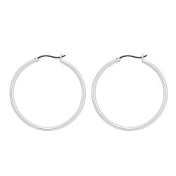 Boucles d'Oreilles Créoles en Argent 925, Diamètre 40 mm - Artemis