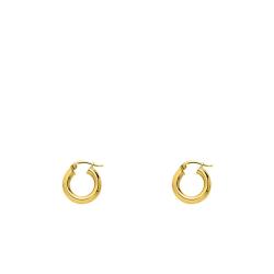Boucles d'Oreilles Créoles en Plaqué Or, Diamètre de 10 mm à 25 mm - Emanessence