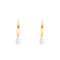 Boucles d'Oreilles en Or Jaune 750 & Diamants de Synthèse 0,60 ct - Demetra
