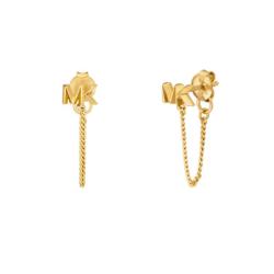 PROMO Boucles d'Oreilles Kors MK Chaîne en Argent Plaqué Or Jaune - Michael Kors OCARAT.COM BIJOUTERIE N°1