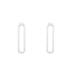 PROMO Boucles d'Oreilles Maille Ovale Allongée en Argent 925 - Artemis OCARAT.COM BIJOUTERIE N°1