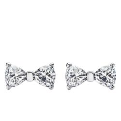 PROMO Boucles d'Oreilles Noeud Scintillant en Argent 925 - Pandora OCARAT.COM BIJOUTERIE N°1