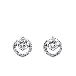 PROMO Boucles d'Oreilles Rond Scintillant en Argent 925 - Pandora OCARAT.COM BIJOUTERIE N°1