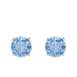 PROMO Boucles d'Oreilles Stilla en Métal Rhodié & Oxydes de Zirconium Bleus - 5734250 - Swarovski OCARAT.COM BIJOUTERIE N°1