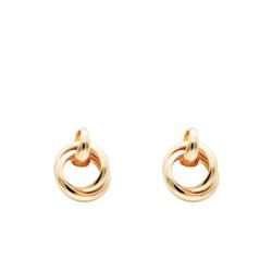 Boucles d'Oreilles Sully en Plaqué Or Jaune - Emanessence