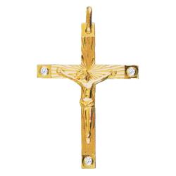 Christ en Croix 34 x 45 mm Or Jaune 750 - Lucas Lucor