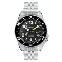 Coffret Montre Spirotechnique 300M Acier Cadran Chiffre Bracelet Acier, Nato et Tropic A9112 - Auricoste