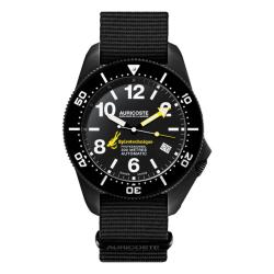 Coffret Montre Spirotechnique 300M Black DLC Cadran Chiffres a9202 - Auricoste