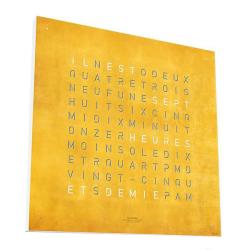 Horloge Earth 45 Creator's Edition Gold (Anglais) - Qlocktwo