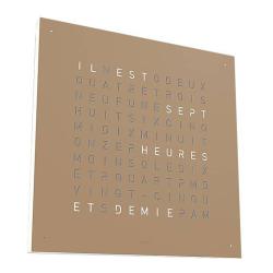 Horloge Earth 45 : Hazelnut (Arabe) - Qlocktwo