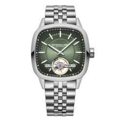 Montre Freelancer Calibre RW1212 40 x 40 mm - Cadran vert 2790-ST-52051 - Raymond Weil