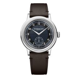 Montre Millesime Small Seconds 39 mm - Cadran Tuxedo bleu nuit et noir - Raymond Weil