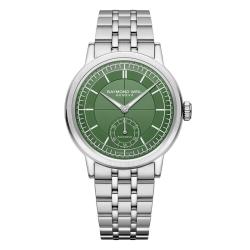 Montre Millesime Small Seconds 39 mm - Cadran vert - Raymond Weil