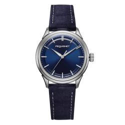 Montre Royale Paris 36mm Cuir bleu 9106373 - Pequignet