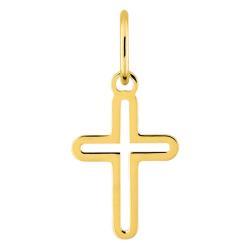 Pendentif Croix Ajourée en Or Jaune 375 - Emanessence