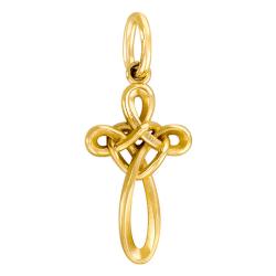 Pendentif Croix Arabesque en Or Jaune 375 - Vandona