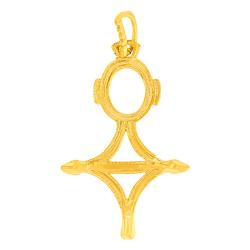 Pendentif Croix d'Agadez en Or Jaune - Vandona