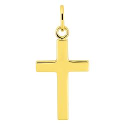 Pendentif Croix Latine 21x19mm en Plaqué Or - Emanessence