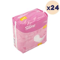 24 paquets - Couches adultes féminines Lady Confort Extra Silène - 480 unités