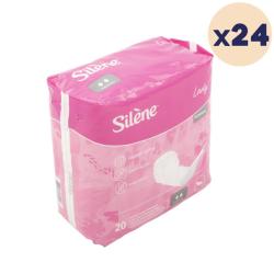 24 paquets - Couches adultes féminines Lady Confort Normal Silène - 480 unités