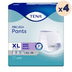 4 paquets - TENA Pants ProSkin Maxi Extra Large - 40 unités