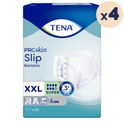 4 paquets - TENA Slip Bariatrique Super XXL - 128 unités