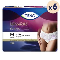 6 paquets - TENA Lady Silhouette Normal Medium - 72 unités