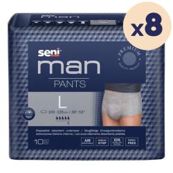 8 paquets - SLIP ABSORBANT MAN PANTS L SENI - 80 unités