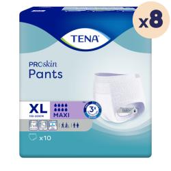 8 paquets - TENA Pants ProSkin Maxi Extra Large - 80 unités