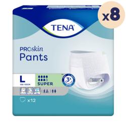 8 paquets - TENA Pants ProSkin Super Large - 96 unités