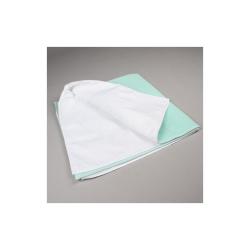 Alèse lavable absorbante lit simple avec rabat 90 x 170cm - Blanc / Vert