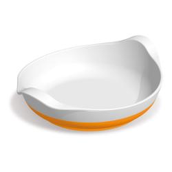 Assiette antidérapante de préhension - Orange - 21,2 cm
