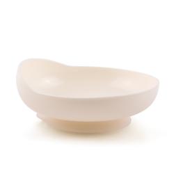 Assiette à rebord sur ventouse - Blanc - 8 cm