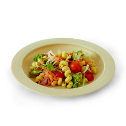 Assiette avec bord intérieur - Blanc - 22,5 cm