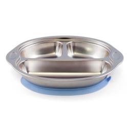Assiette compartimentée en inox