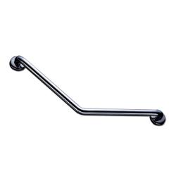 Barre d'appui coudée 135° inox 40 x 40 cm - Argent - 150 kg