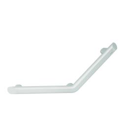 Barre d'appui coudée à 135° Delabie - Blanc - 135 kg