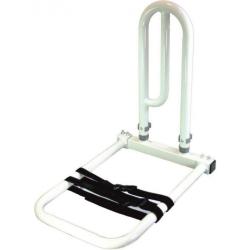 Barre d'appui de lit compact avec sangle - Blanc - 65 kg