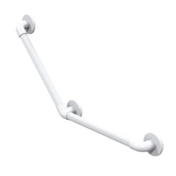 Barre d'appui Eco 135° 45 x 45 cm - Blanc - 100 kg