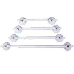 Barre d'appui ventouses télescopique Mobeli - Blanc - 85 kg