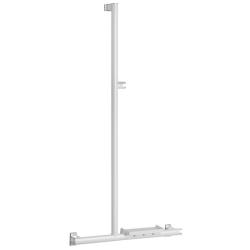 Barre de douche en T ou L Arsis - Blanc - 150 kg
