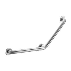 Barre de maintien coudée 40 x 40 cm Inox Satiné Delabie - Inox Satiné - 250 kg