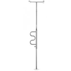 Barre verticale d'appui amovible - Blanc - 136 kg