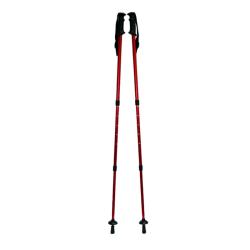 Batons de marche télescopiques ultra-légers - Rouge - 80 kg