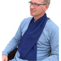 Bavoir adulte écharpe croisée Bibetta - Bleu - 40 cm